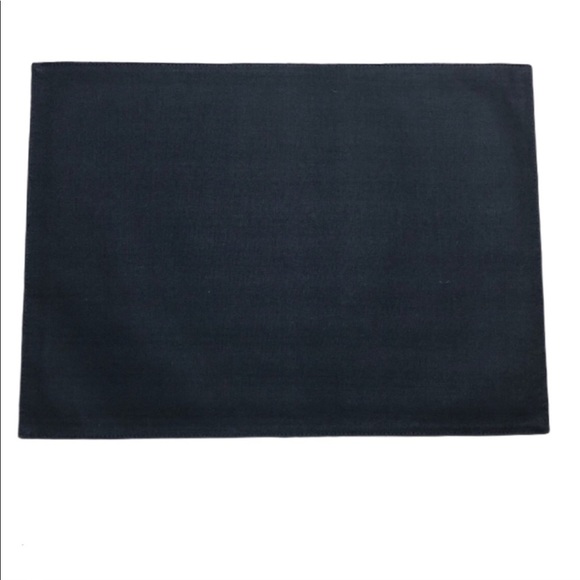 Metallic and Black Cotton Dining Table Placemats - Picture 2 of 4